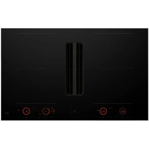 ATAG HIDD28471SV Inductiekookplaat met Afzuiging 83 cm