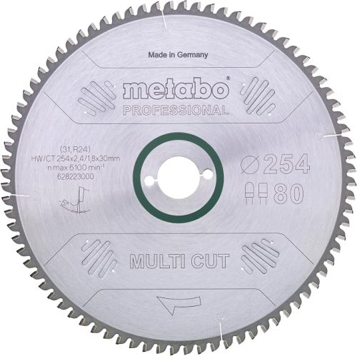 Metabo 628223000 Multi Cut Professional Zaagblad 254×30 mm 80T
