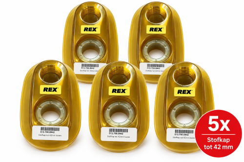 5x REX Stofkap voor Boren tot 42 mm – Transparante Stofopvang