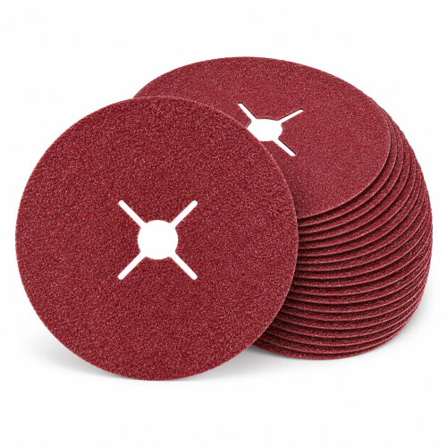 Flexovit FJ370 fiberschuurschijf 180 mm K120 – 25 stuks