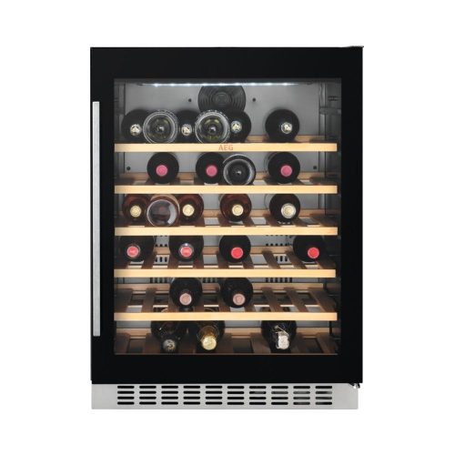 AEG SWB66001DG Onderbouw Wijnkoeler 52 Flessen – 60 cm Zwart