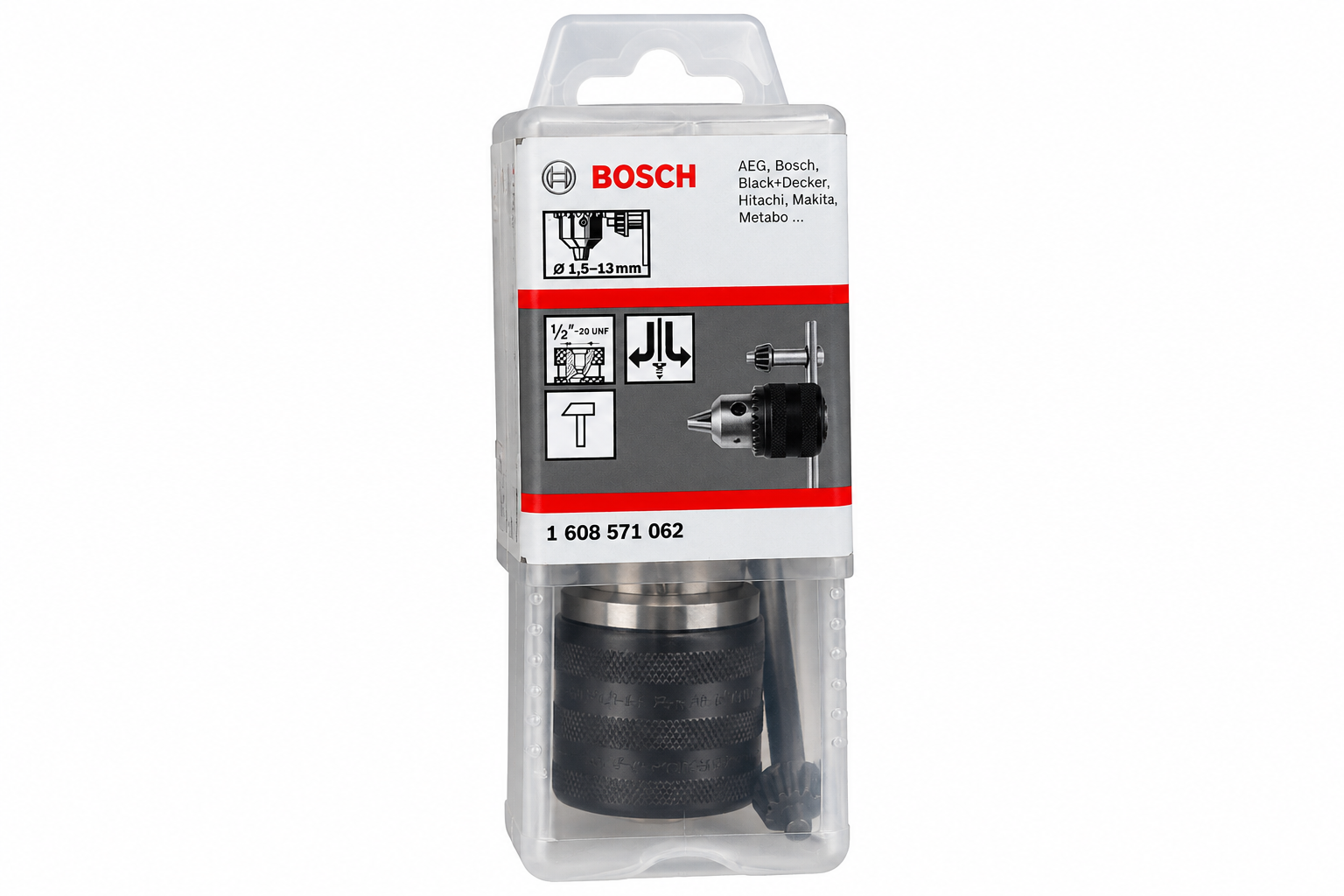 Bosch Tandkransboorhouder 1,5–13 mm 1/2″-20 – 1608571062