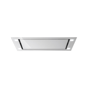 Falmec SIRIO90W - Plafondafzuigkap - 90 cm - Wit Glas - Incl. Motor