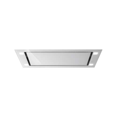 Falmec SIRIO90W – Plafondafzuigkap – 90 cm – Wit Glas – Incl. Motor