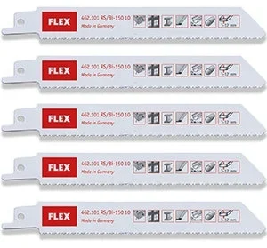 FLEX RS/BI-150 10 VE5 – Reciprozaagblad 150 mm (5 stuks)