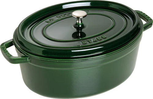 Staub La Cocotte – Ovale Braadpan – 33 cm – 6,7 L – Basilicumgroen