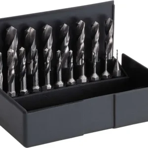 VÖLKEL HSS-G Metaalborenset 1–10 mm – 19-delig – 1/4" Hex