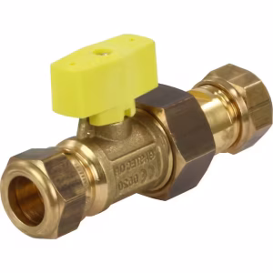 VSH 0604736 - Gaskogelkraan met Wartel - 15 mm Knel - GASTEC QA