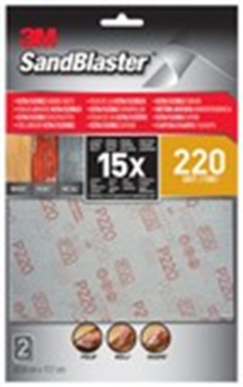 3M SandBlaster Ultra Flexible Schuurvellen P220 – 2 stuks